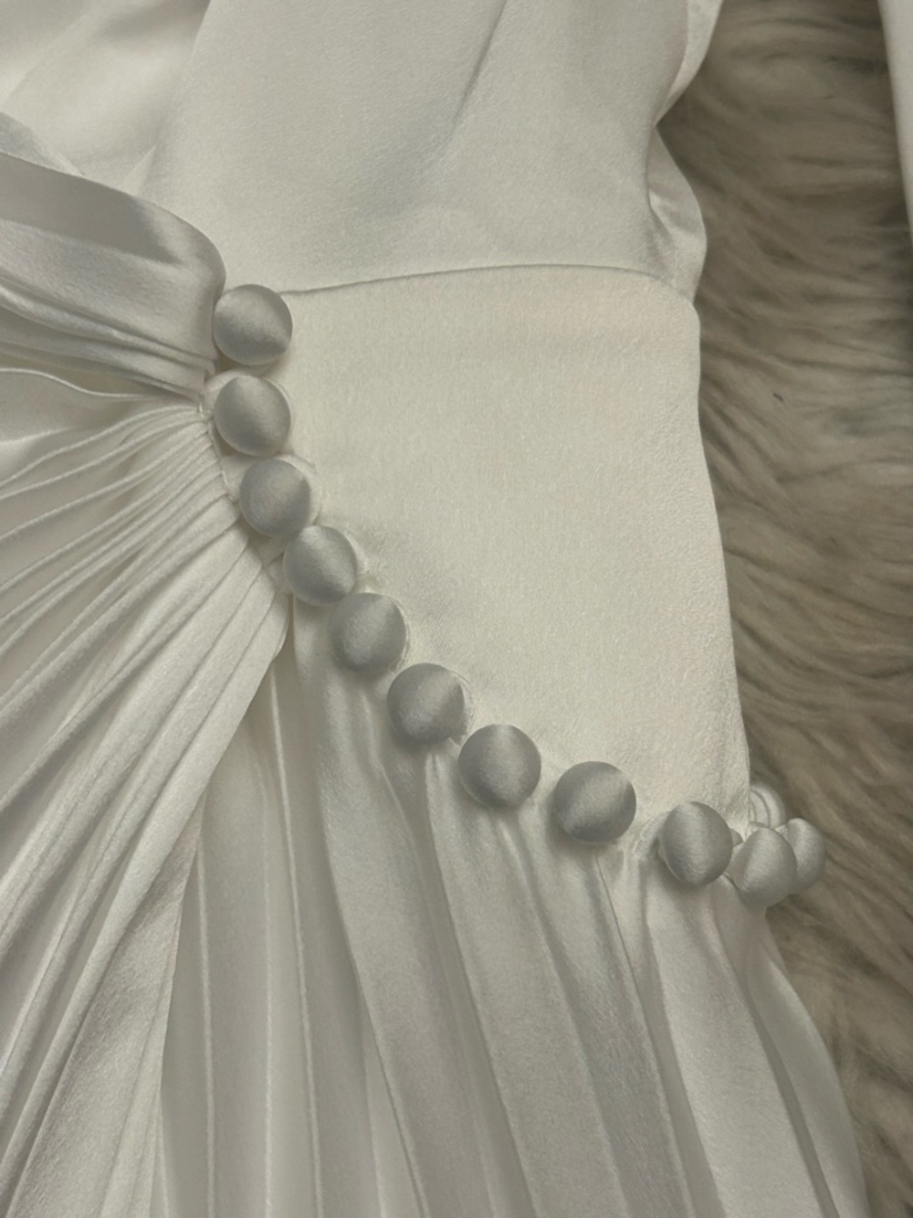 ACLER ‘Cresta’ Satin Wrap Pleated Midi 
Dress - Picture 7 of 15